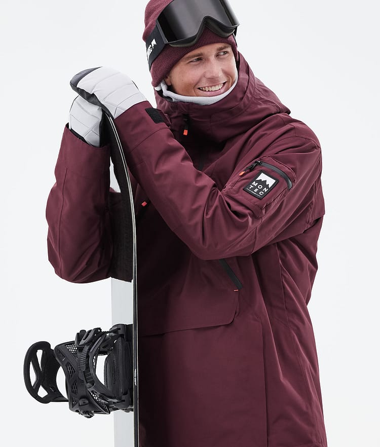 Montec Anzu Snowboardjakke Herre Burgundy, Image 3 of 11