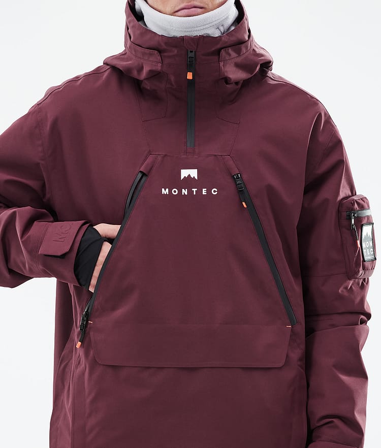 Montec Anzu Snowboardjakke Herre Burgundy, Image 10 of 11
