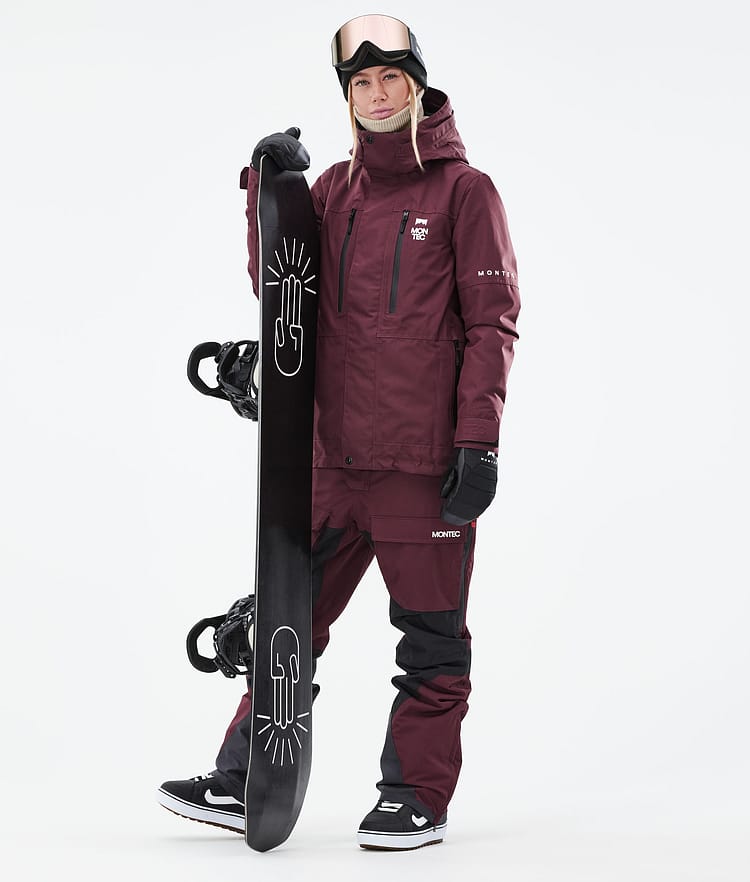 Montec Fawk W 21 Snowboardjakke Dame Burgundy, Image 4 of 11