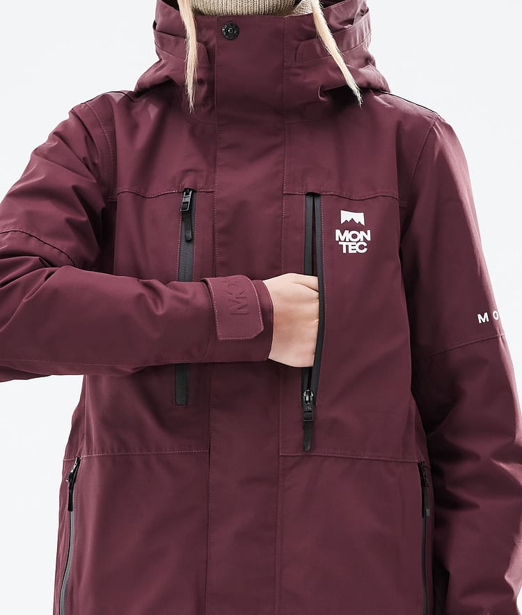 Montec Fawk W 21 Snowboardjakke Dame Burgundy, Image 10 of 11