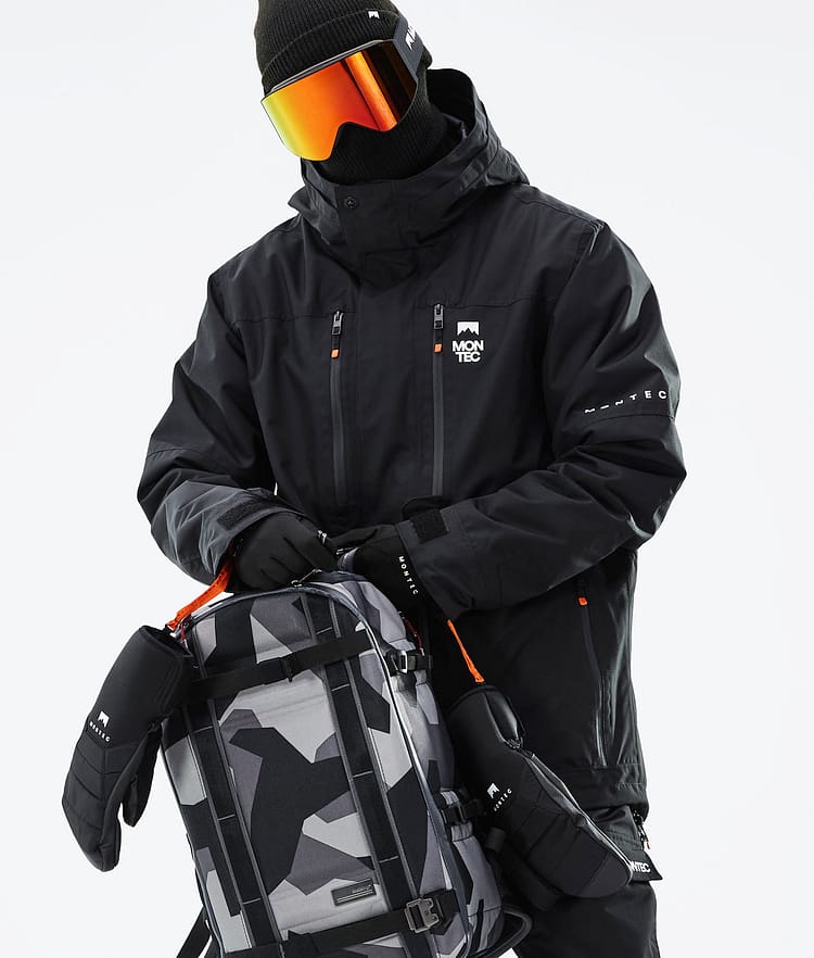 Montec Fawk 21 Snowboardjakke Herre Black, Image 2 of 12