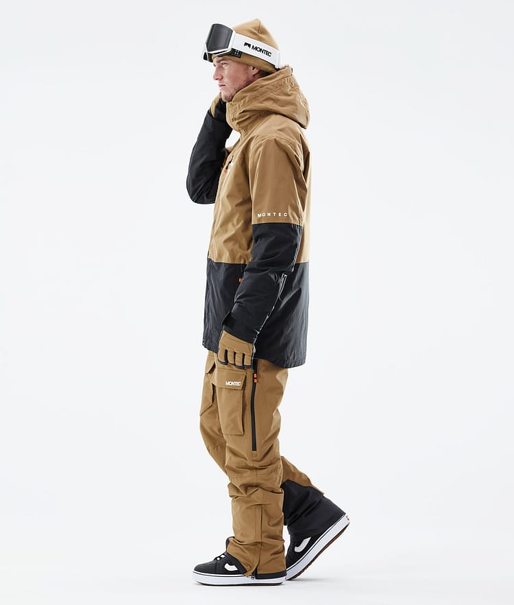 Montec Fawk 21 Snowboardjakke Herre Gold/Black, Image 6 of 12