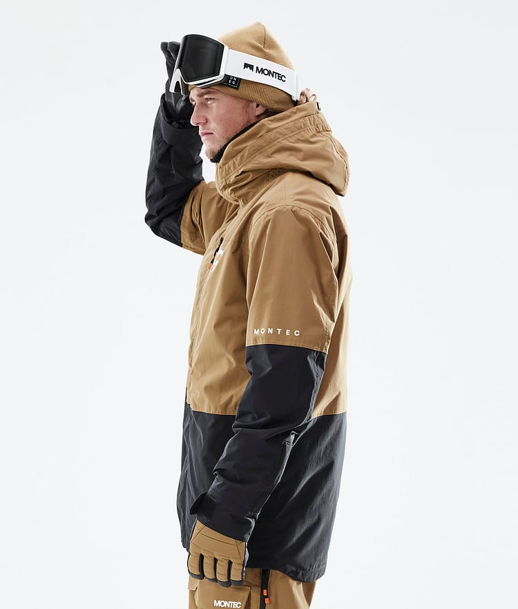 Montec Fawk 21 Snowboardjakke Herre Gold/Black, Image 8 of 12