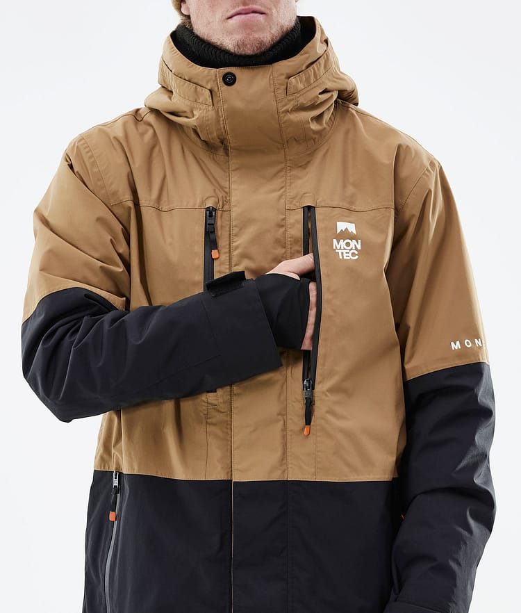 Montec Fawk 21 Snowboardjakke Herre Gold/Black, Image 11 of 12