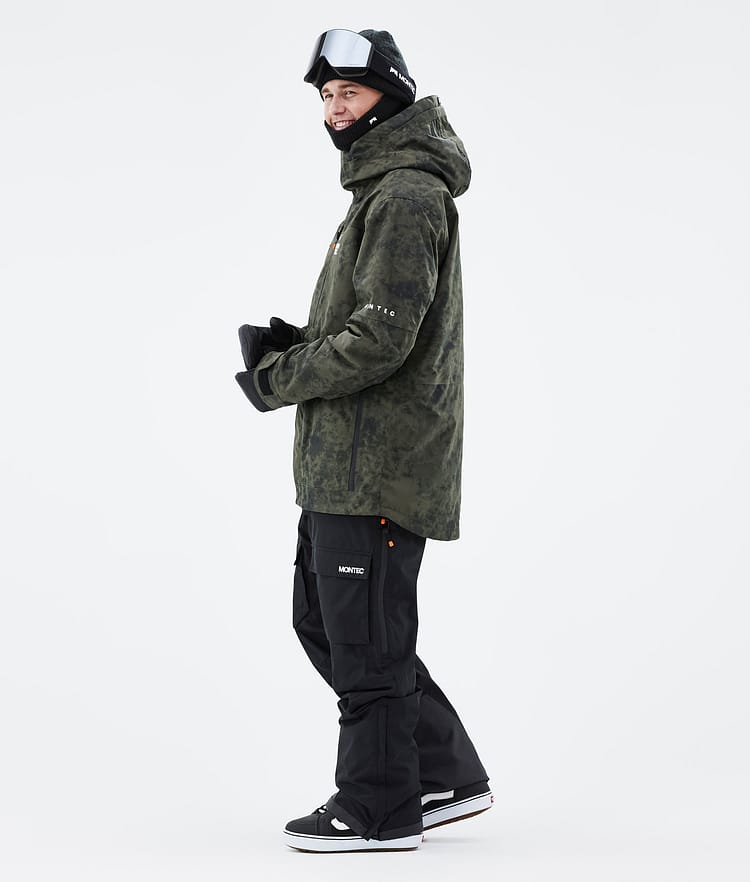 Montec Fawk 21 Snowboardjakke Herre Olive Green Tiedye, Image 4 of 10
