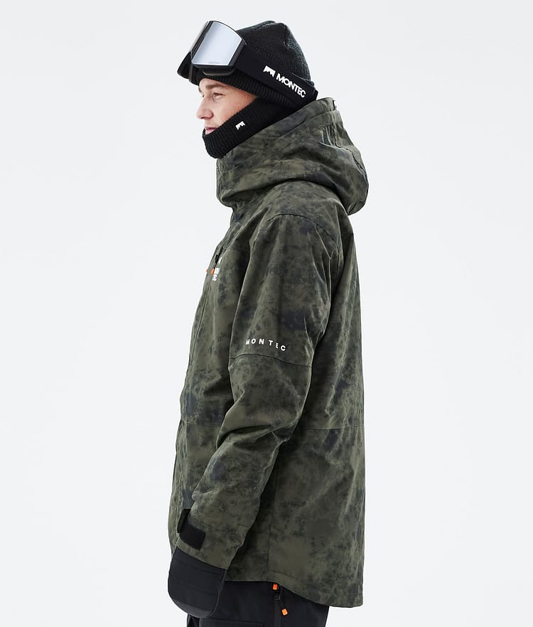 Montec Fawk 21 Snowboardjakke Herre Olive Green Tiedye, Image 6 of 10