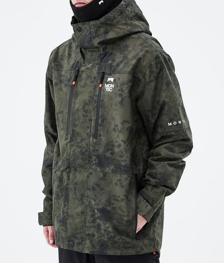 Montec Fawk 21 Snowboardjakke Herre Olive Green Tiedye, Image 8 of 10