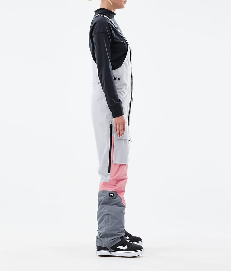 Montec Fawk W 21 Snowboardbukse Dame Light Grey/Pink/Light Pearl, Image 2 of 6