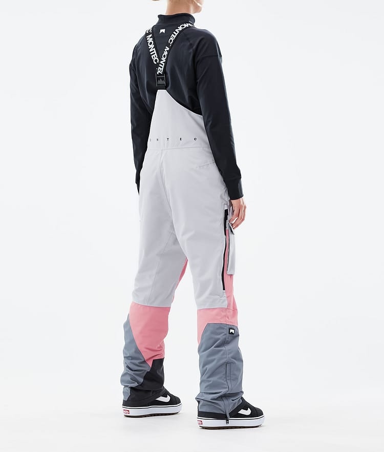 Montec Fawk W 21 Snowboardbukse Dame Light Grey/Pink/Light Pearl, Image 3 of 6