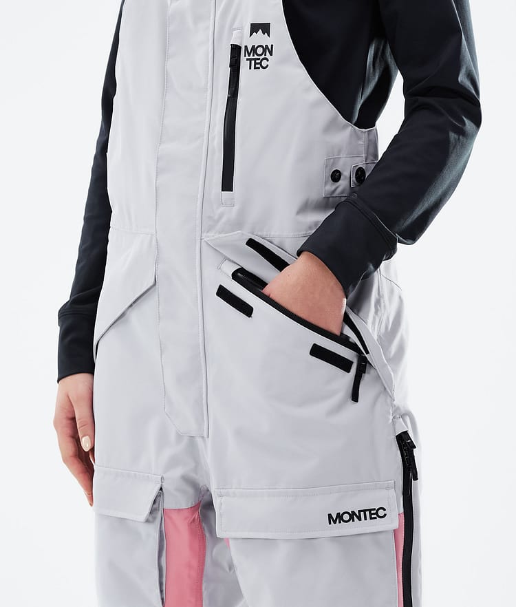 Montec Fawk W 21 Snowboardbukse Dame Light Grey/Pink/Light Pearl, Image 4 of 6
