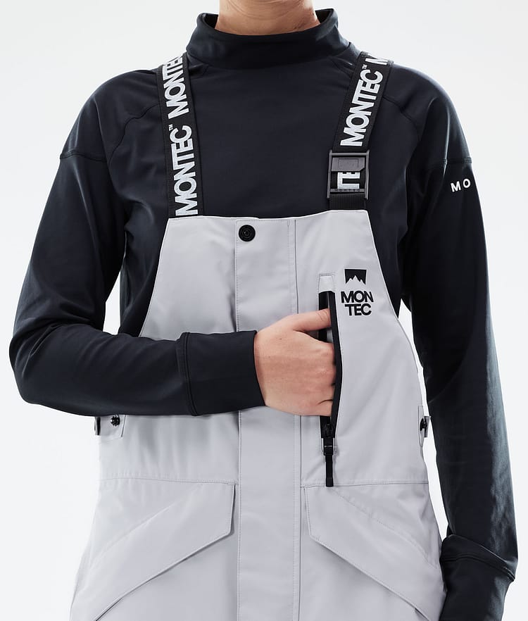 Montec Fawk W 21 Snowboardbukse Dame Light Grey/Pink/Light Pearl, Image 5 of 6