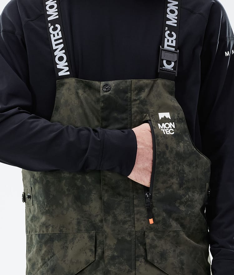 Montec Fawk 21 Snowboardbukse Herre Olive Green Tiedye, Image 5 of 6