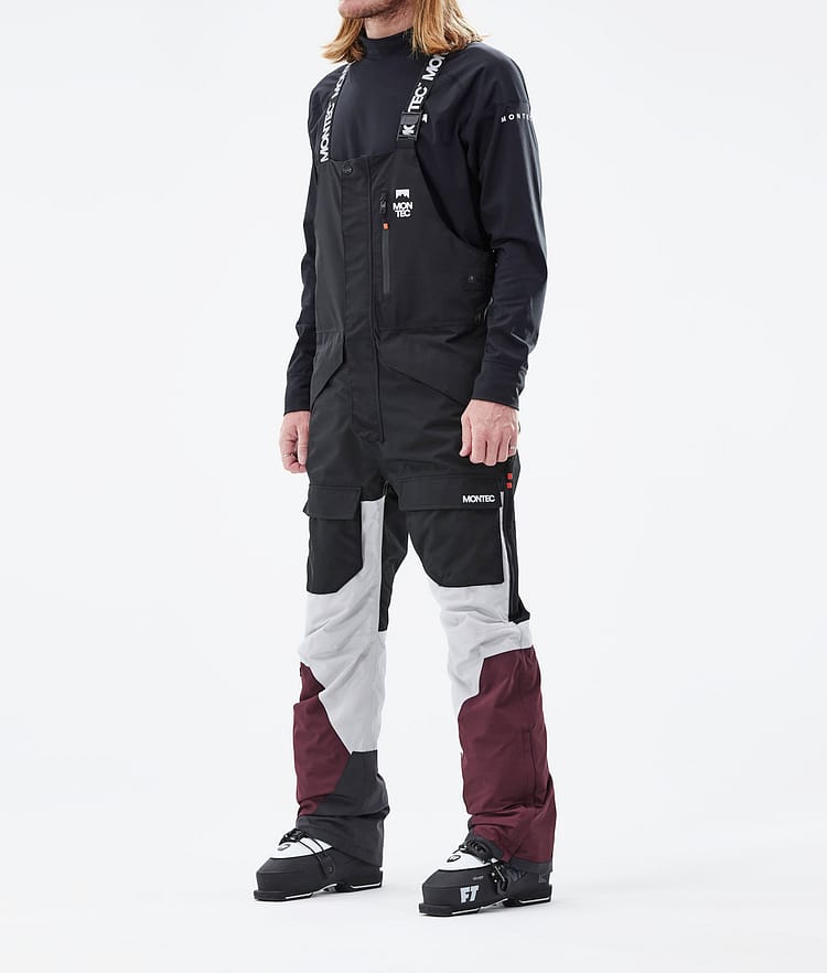 Montec Fawk 2021 Skibukse Herre Black/Light Grey/Burgundy, Bilde 1 av 6