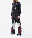 Montec Fawk 2021 Snowboardbukse Herre Black/Light Grey/Burgundy