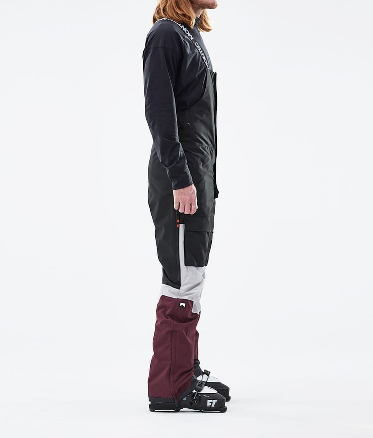 Montec Fawk 2021 Skibukse Herre Black/Light Grey/Burgundy, Bilde 2 av 6
