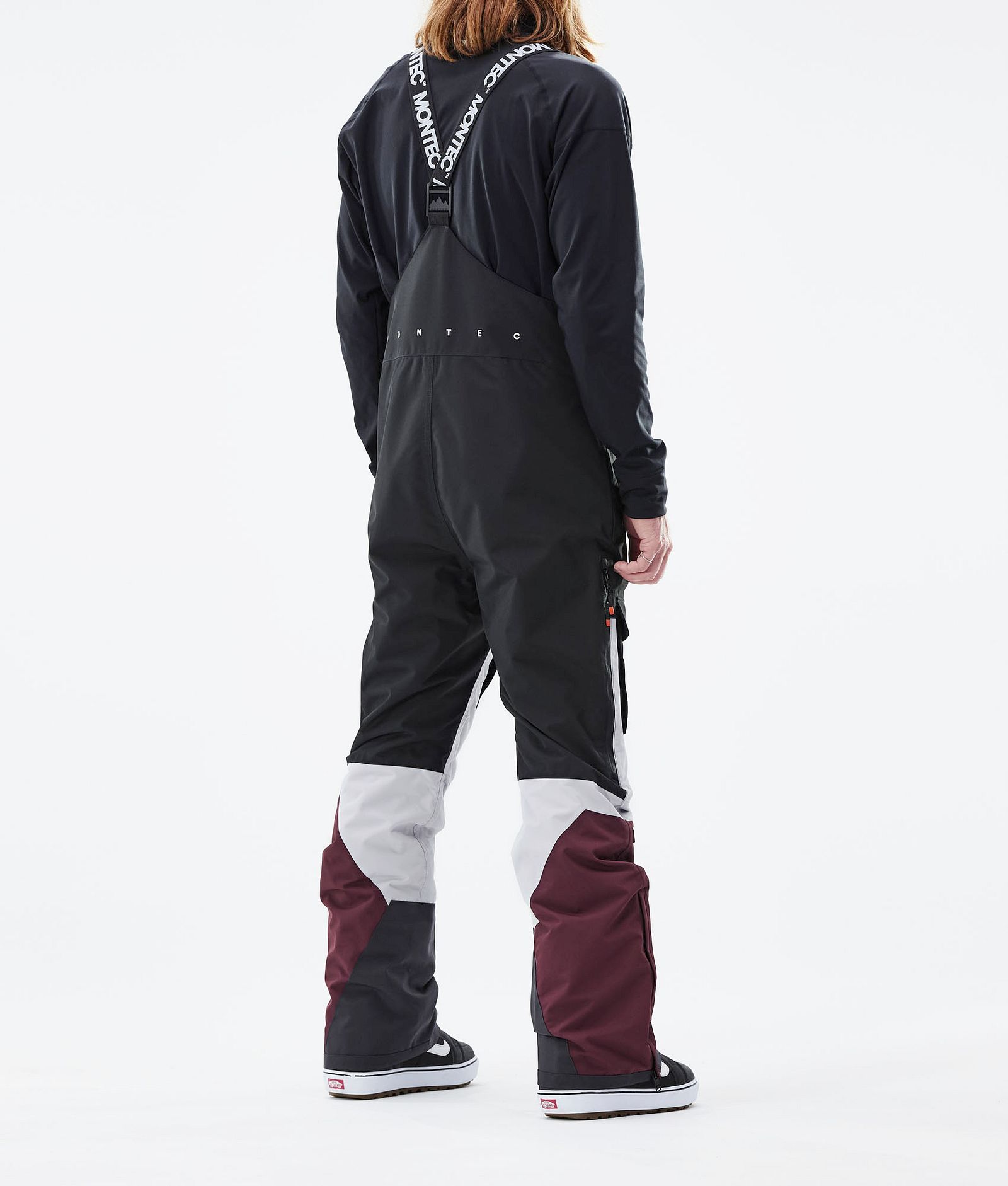 Montec Fawk 2021 Snowboardbukse Herre Black/Light Grey/Burgundy, Bilde 3 av 6