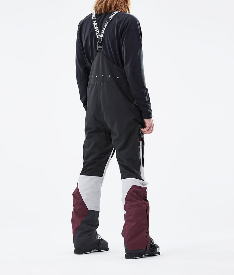 Montec Fawk 2021 Skibukse Herre Black/Light Grey/Burgundy, Bilde 3 av 6