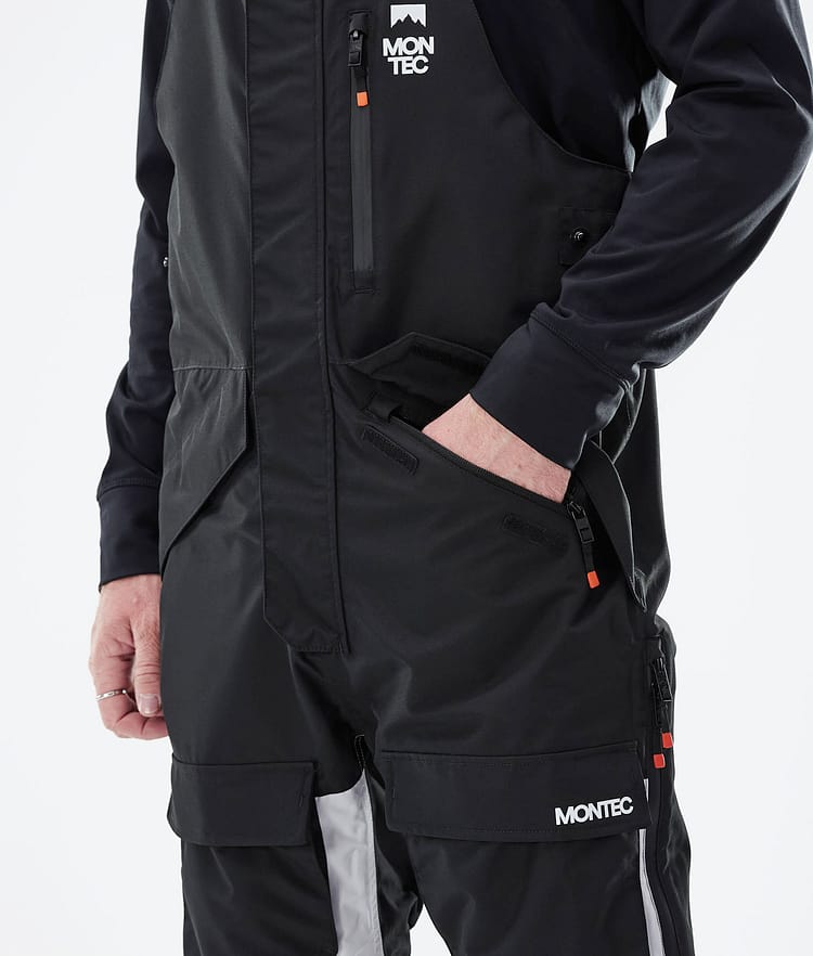 Montec Fawk 2021 Skibukse Herre Black/Light Grey/Burgundy, Bilde 4 av 6