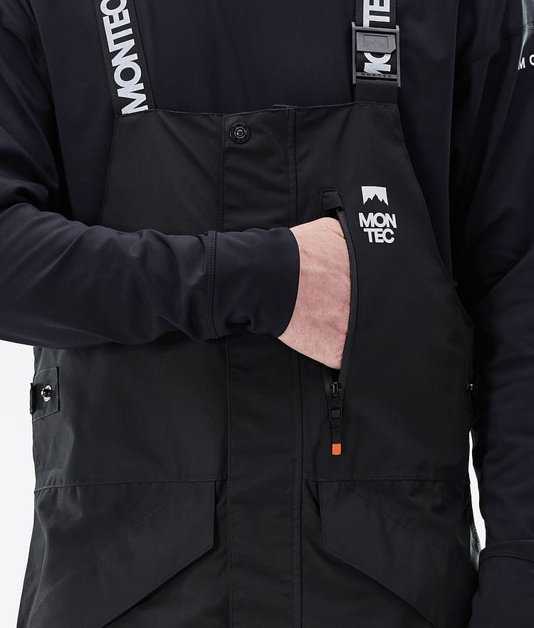 Montec Fawk 2021 Skibukse Herre Black/Light Grey/Burgundy, Bilde 5 av 6