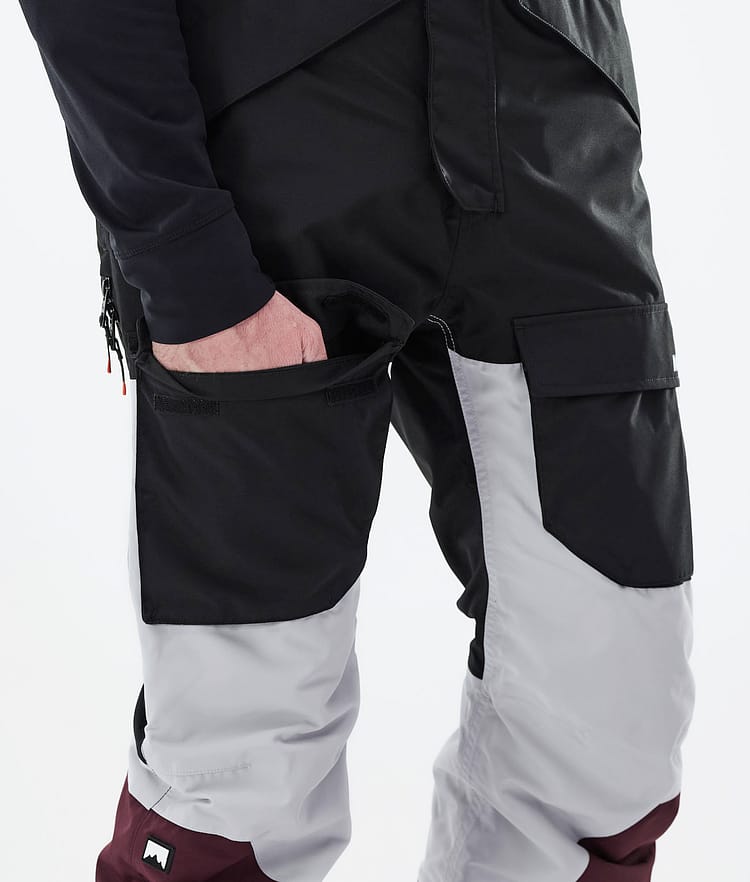 Montec Fawk 2021 Skibukse Herre Black/Light Grey/Burgundy, Bilde 6 av 6