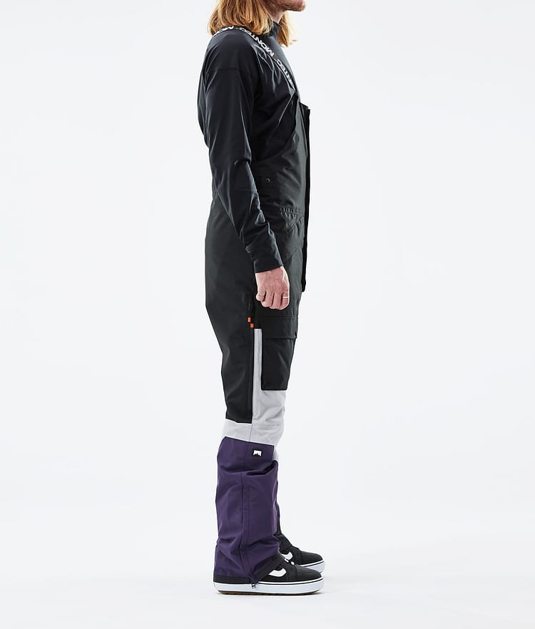 Montec Fawk 21 Snowboardbukse Herre Black/Light Grey/Purple, Image 2 of 6