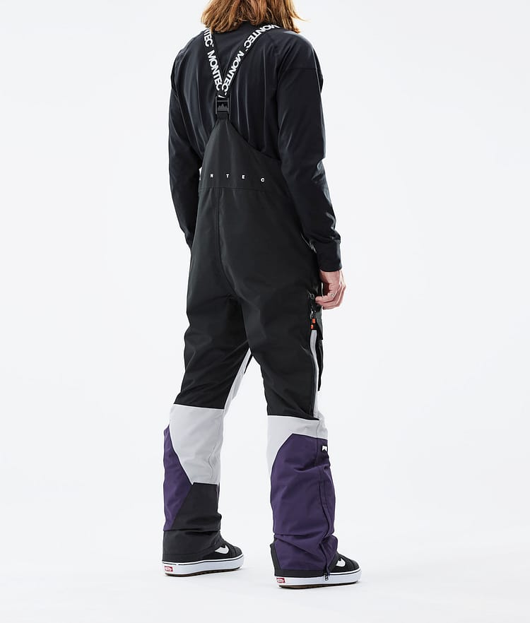 Montec Fawk 21 Snowboardbukse Herre Black/Light Grey/Purple, Image 3 of 6