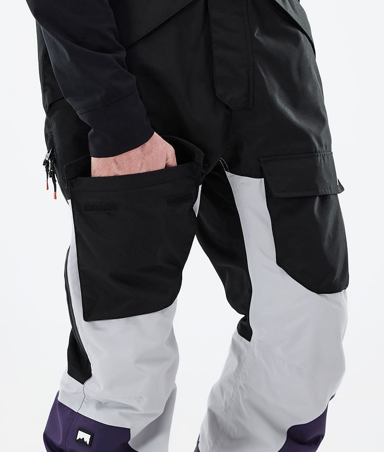 Montec Fawk 21 Snowboardbukse Herre Black/Light Grey/Purple, Image 6 of 6
