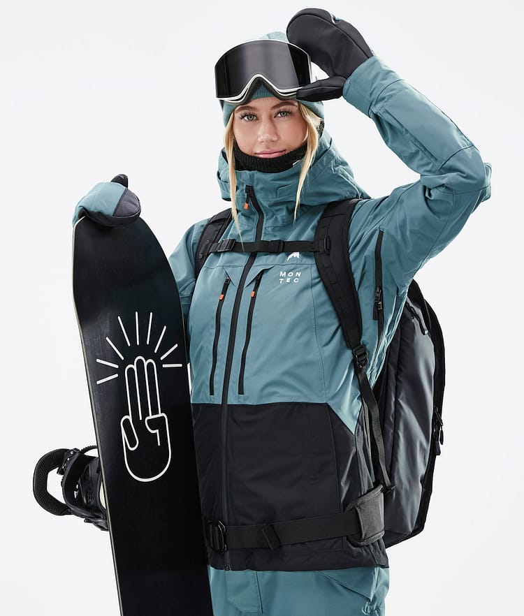 Montec Moss W 21 Snowboardjakke Dame Atlantic/Black, Image 4 of 12