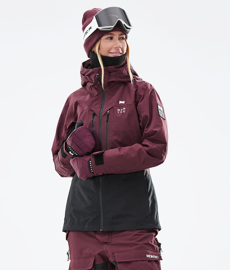 Montec Moss W 21 Skijakke Dame Burgundy/Black, Image 2 of 13