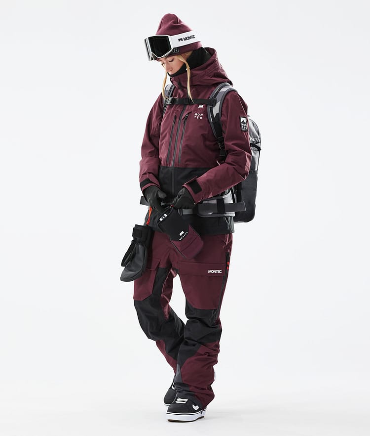 Montec Moss W 21 Snowboardjakke Dame Burgundy/Black, Image 5 of 12