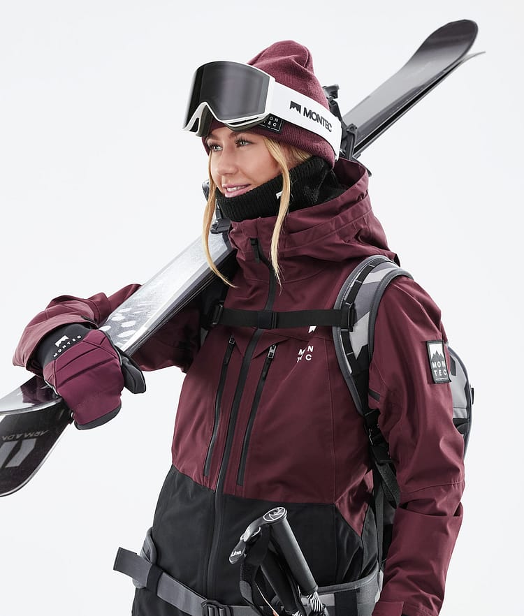 Montec Moss W 21 Skijakke Dame Burgundy/Black, Image 5 of 13
