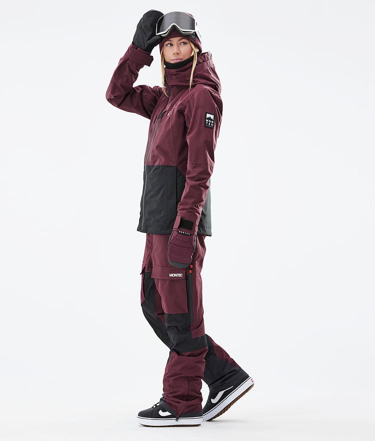 Montec Moss W 21 Snowboardjakke Dame Burgundy/Black, Image 6 of 12