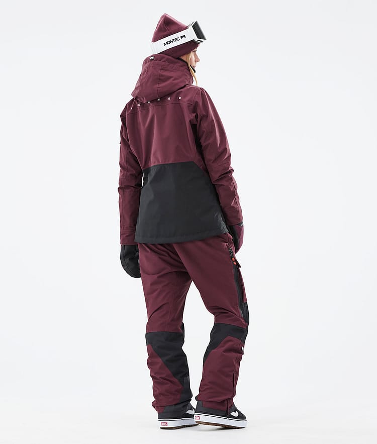 Montec Moss W 21 Snowboardjakke Dame Burgundy/Black, Image 7 of 12