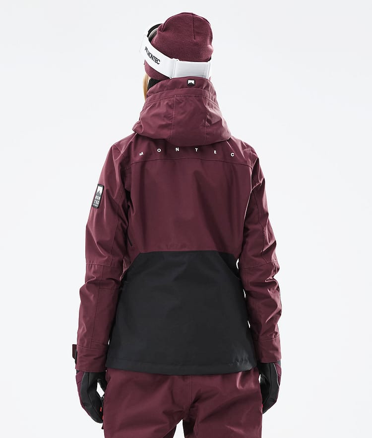 Montec Moss W 21 Snowboardjakke Dame Burgundy/Black, Image 9 of 12