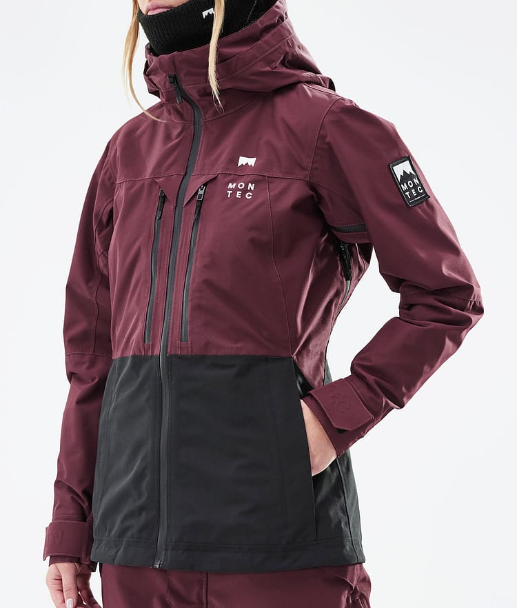 Montec Moss W 21 Skijakke Dame Burgundy/Black, Image 11 of 13