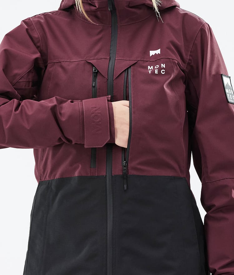 Montec Moss W 21 Skijakke Dame Burgundy/Black, Image 12 of 13