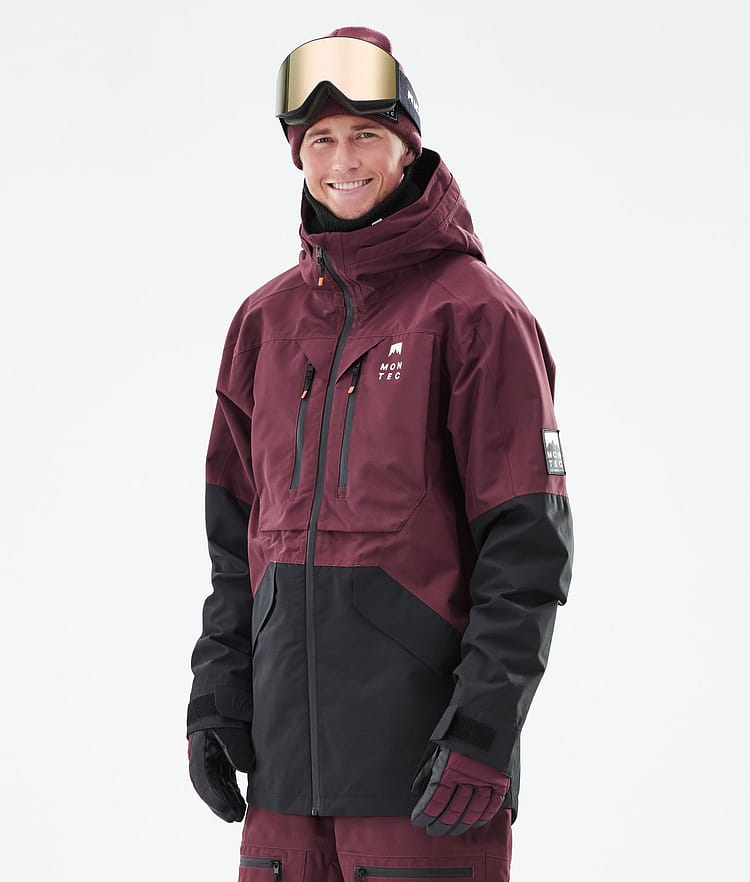Montec Moss 21 Snowboardjakke Herre Burgundy/Black, Image 2 of 13