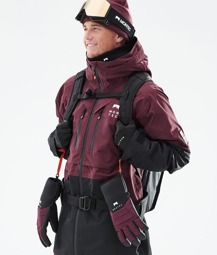 Montec Moss 21 Snowboardjakke Herre Burgundy/Black, Image 3 of 13