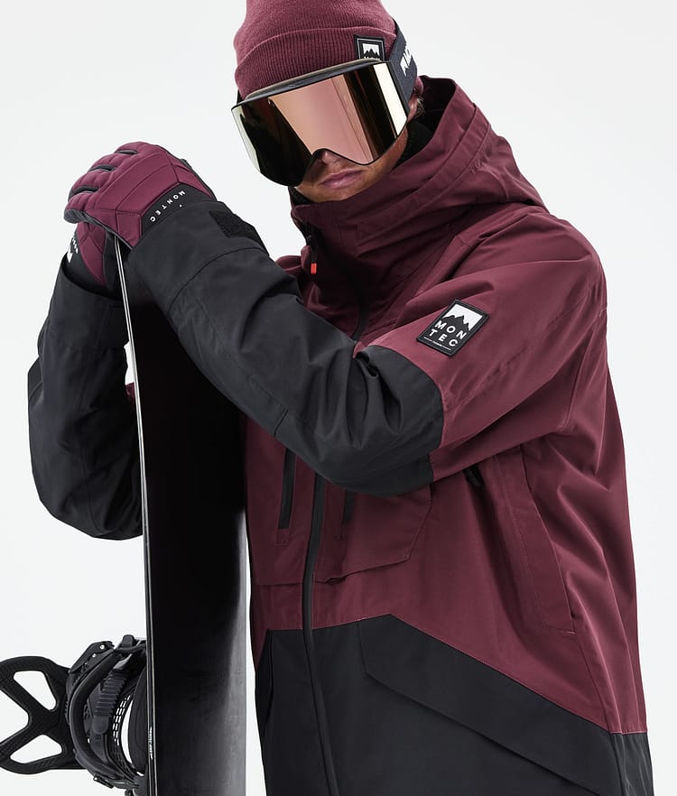 Montec Moss 21 Snowboardjakke Herre Burgundy/Black, Image 4 of 13