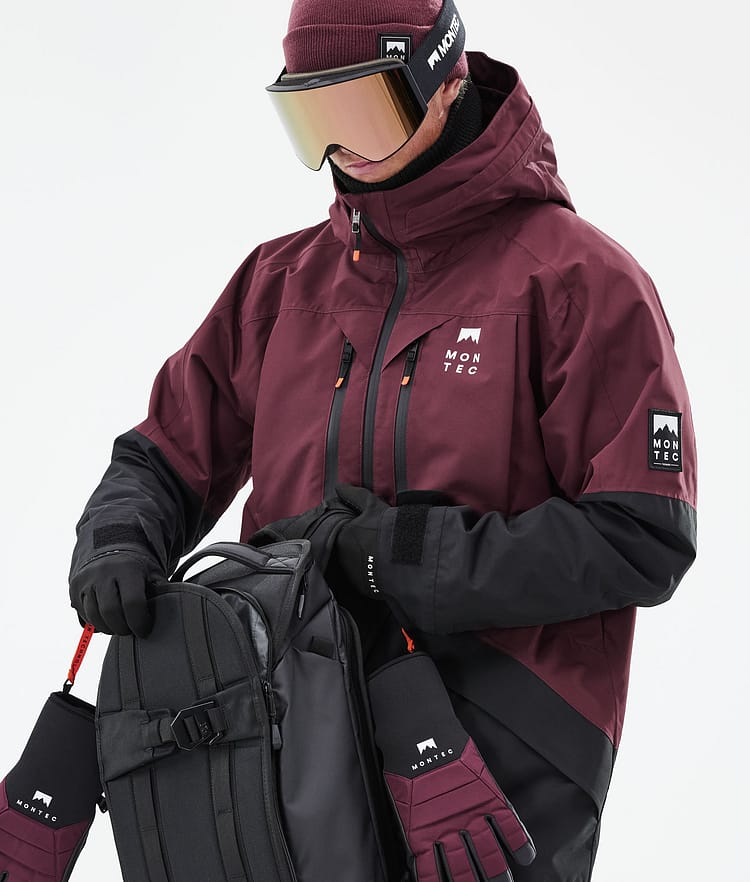 Montec Moss 21 Snowboardjakke Herre Burgundy/Black, Image 5 of 13