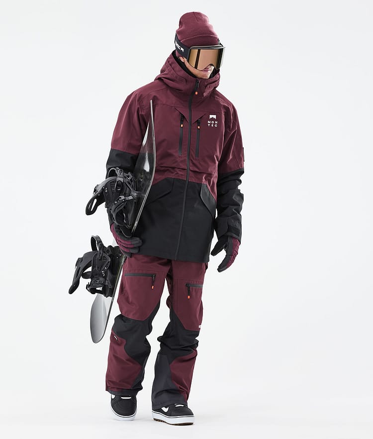 Montec Moss 21 Snowboardjakke Herre Burgundy/Black, Image 6 of 13