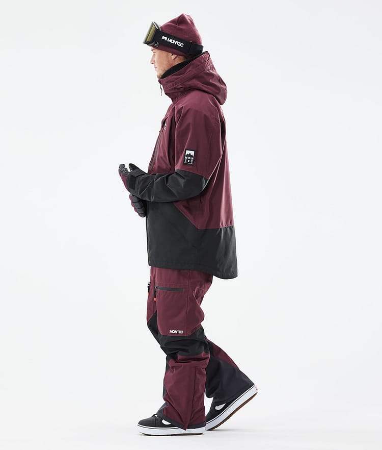 Montec Moss 21 Snowboardjakke Herre Burgundy/Black, Image 7 of 13