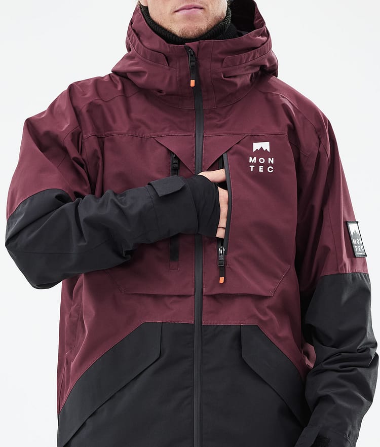 Montec Moss 21 Snowboardjakke Herre Burgundy/Black, Image 12 of 13