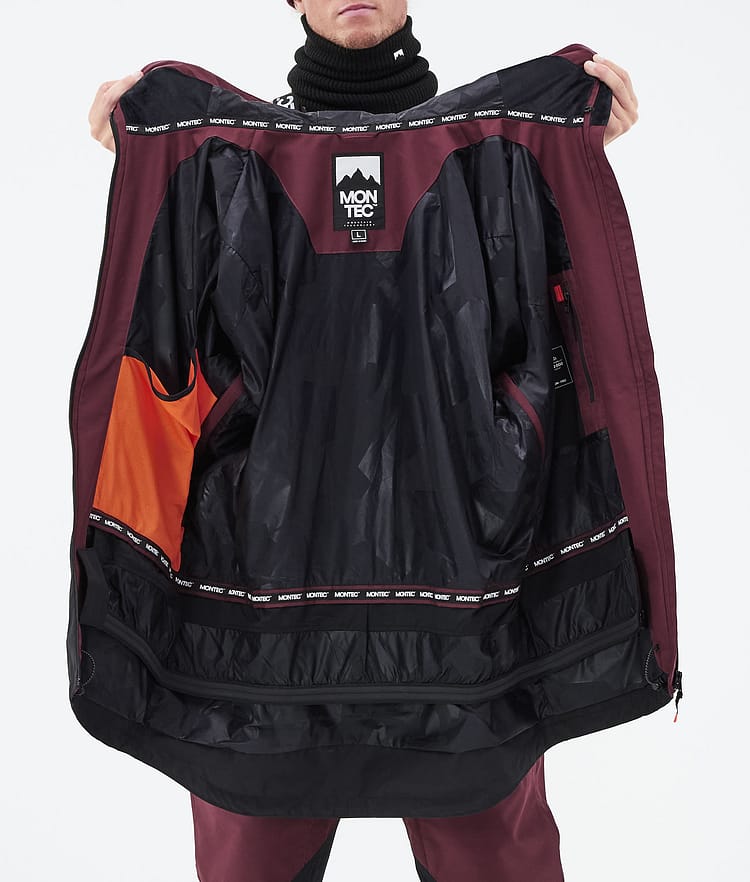 Montec Moss 21 Snowboardjakke Herre Burgundy/Black, Image 13 of 13