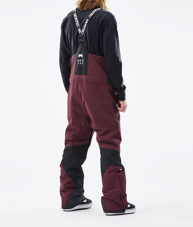 Montec Moss 21 Snowboardbukse Herre Burgundy/Black, Image 3 of 6