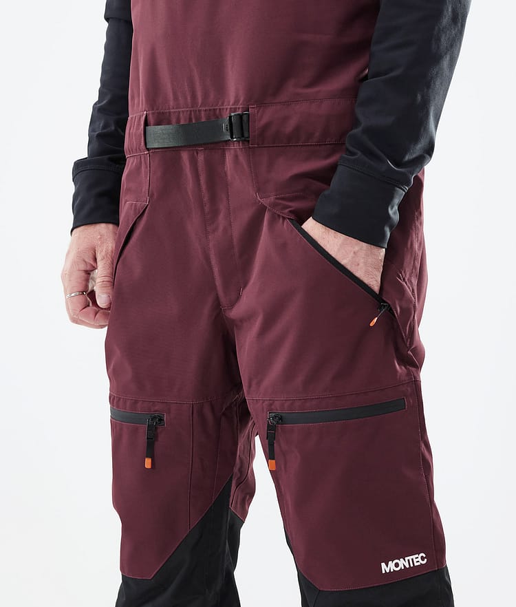Montec Moss 21 Snowboardbukse Herre Burgundy/Black, Image 4 of 6