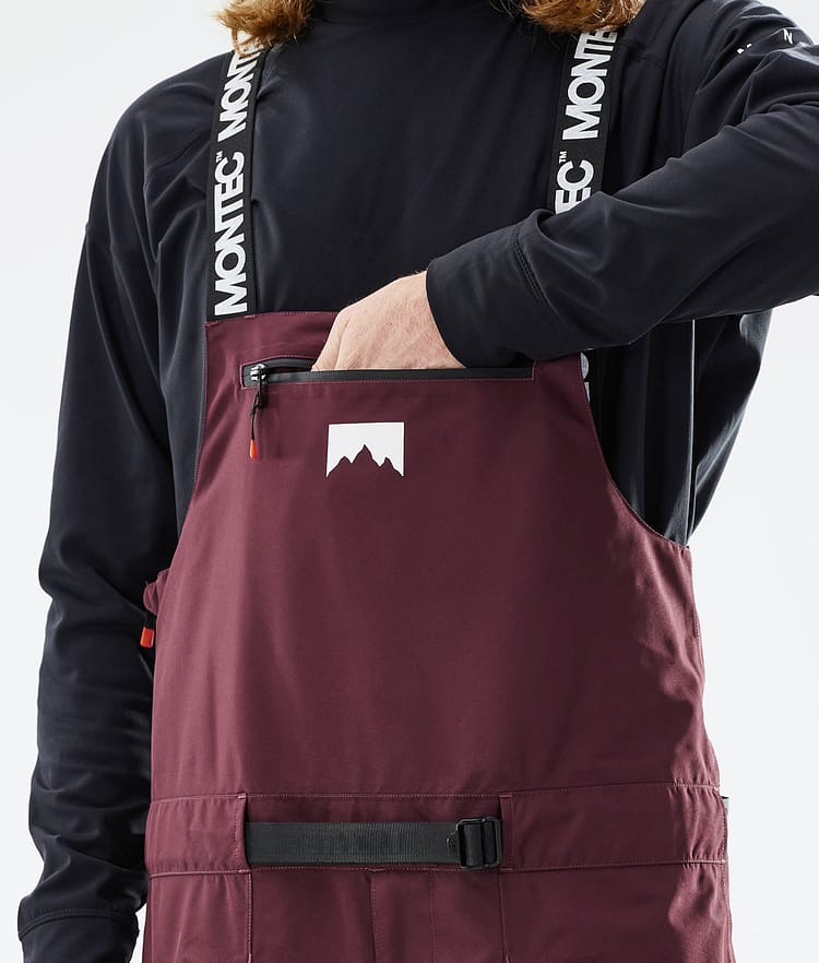 Montec Moss 21 Skibukse Herre Burgundy/Black, Image 5 of 6