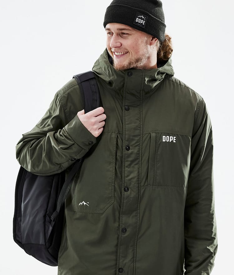 Dope Insulated Mellomlags jakke Outdoor Herre Olive Green, Image 2 of 12