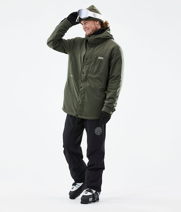 Dope Insulated Mellomlags jakke Ski Herre Olive Green, Image 5 of 12
