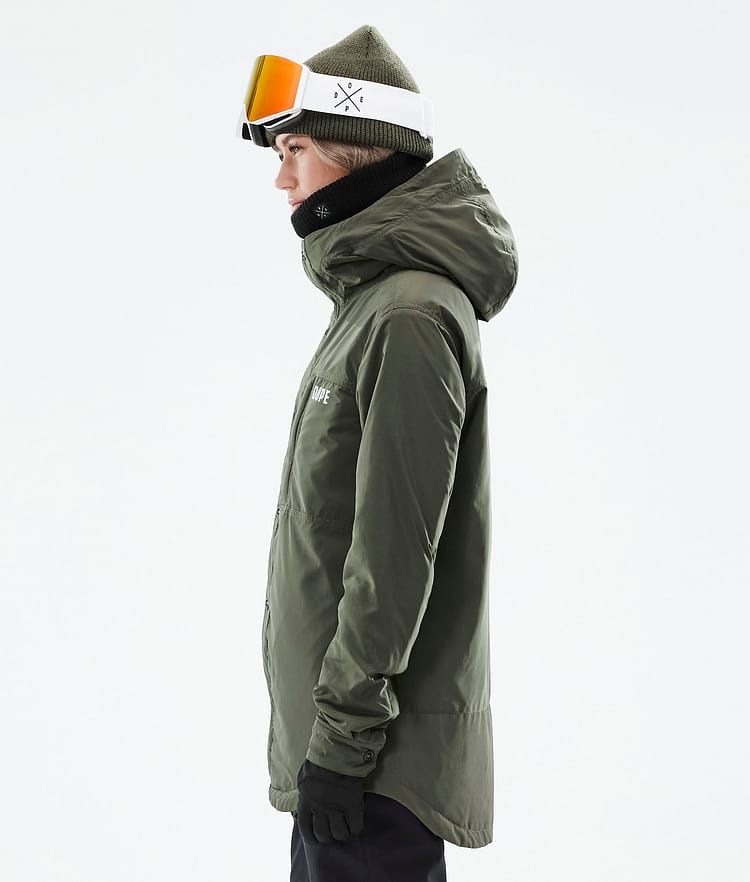 Dope Insulated W Mellomlags jakke Dame Olive Green, Image 7 of 12